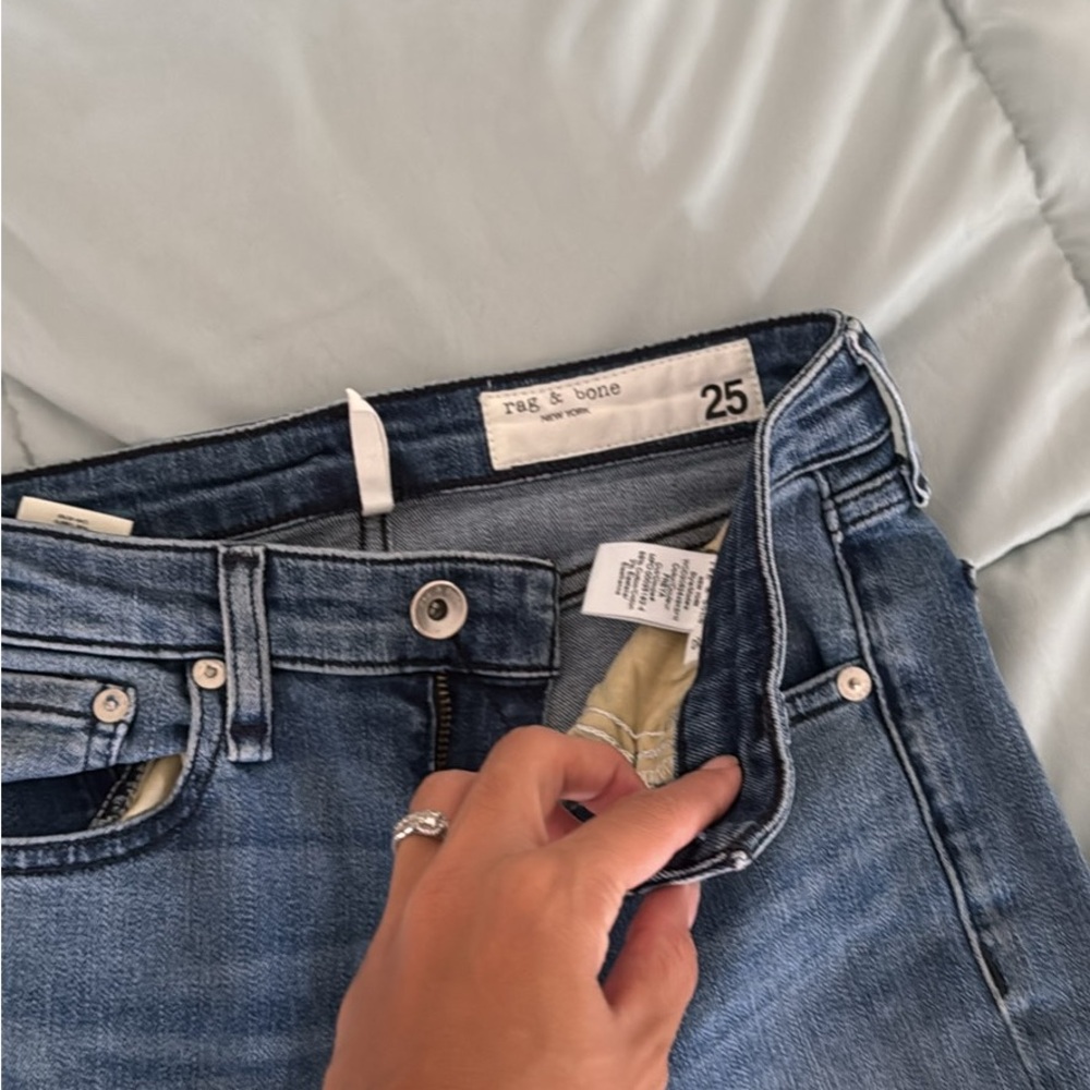 Rag & Bone High Rise Blue Jeans Classic Denim